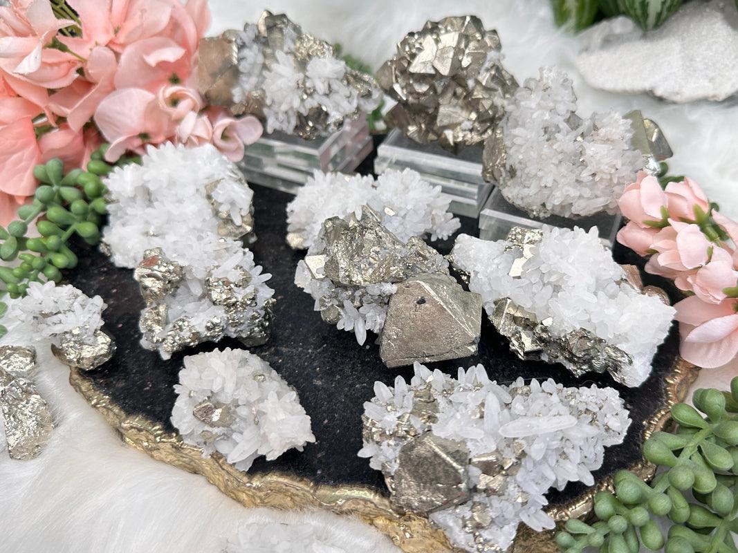 white-quartz-pyrite-clusters