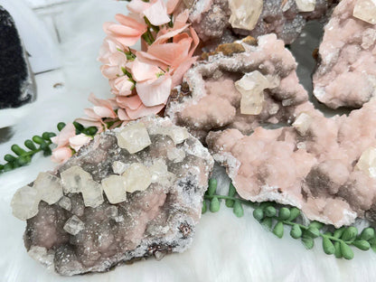 Old Stock Twin Pink Calcite