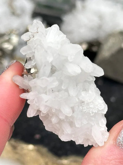 Peru White Quartz Pyrite