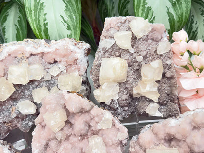 Old Stock Twin Pink Calcite