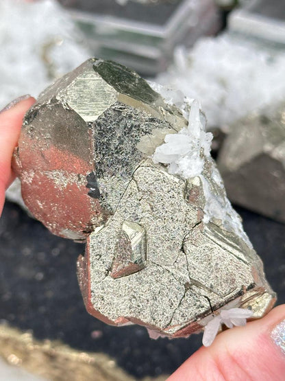 Peru White Quartz Pyrite