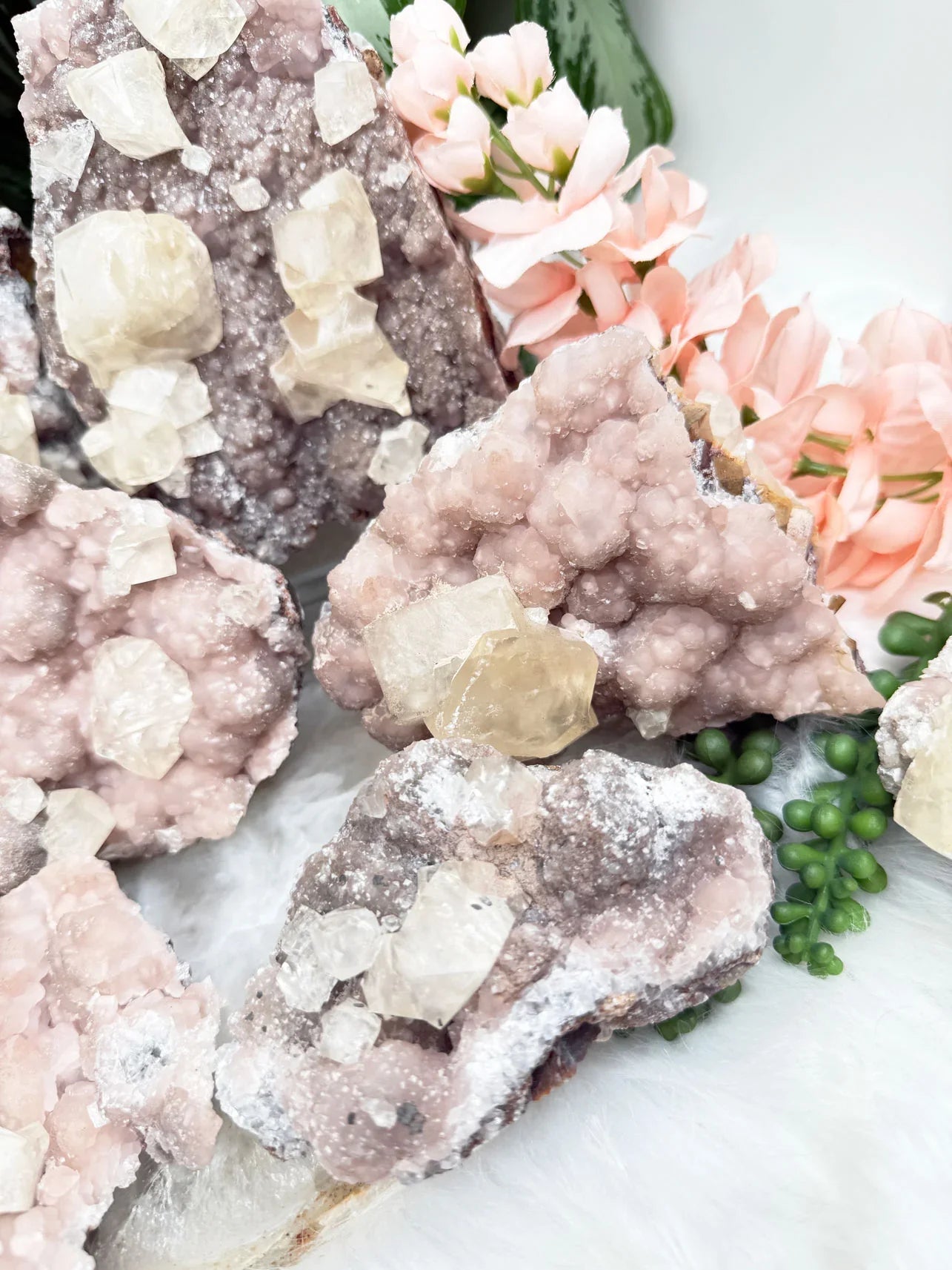 Old Stock Twin Pink Calcite