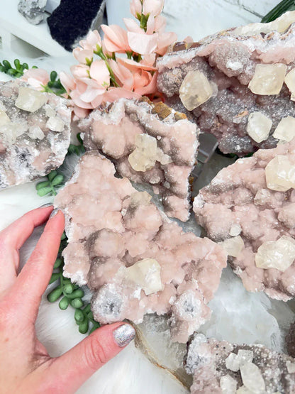 Old Stock Twin Pink Calcite