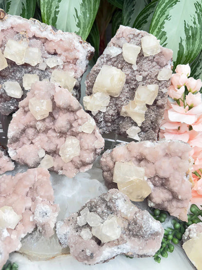 Old Stock Twin Pink Calcite