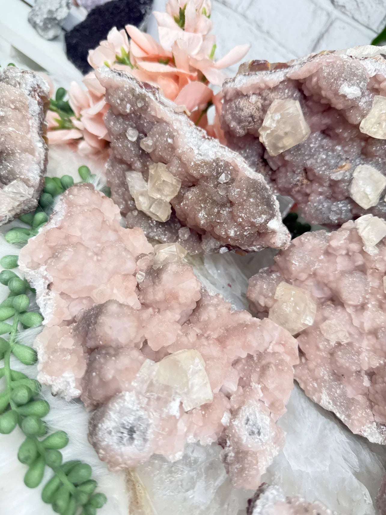 Old Stock Twin Pink Calcite