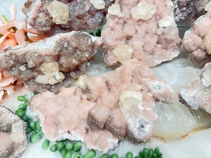 Old Stock Twin Pink Calcite