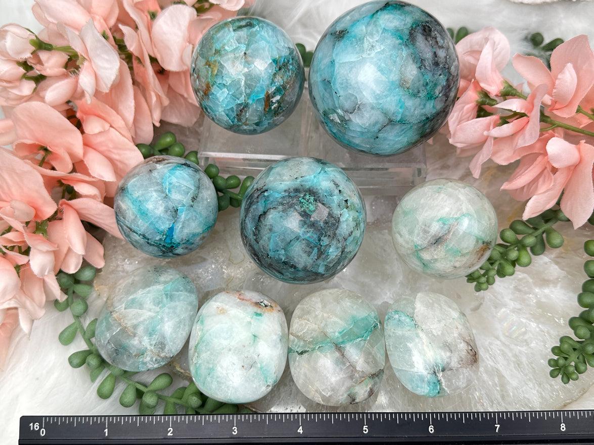 peruvian-chrysocolla-quartz-crystals