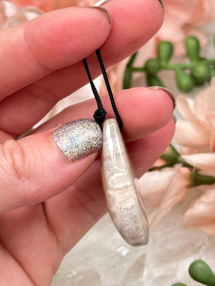 light-fossil-coral-pendant