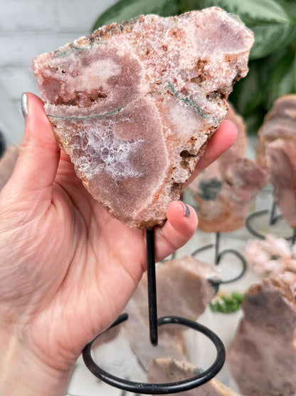 Brazil Pink Amethyst on Stands