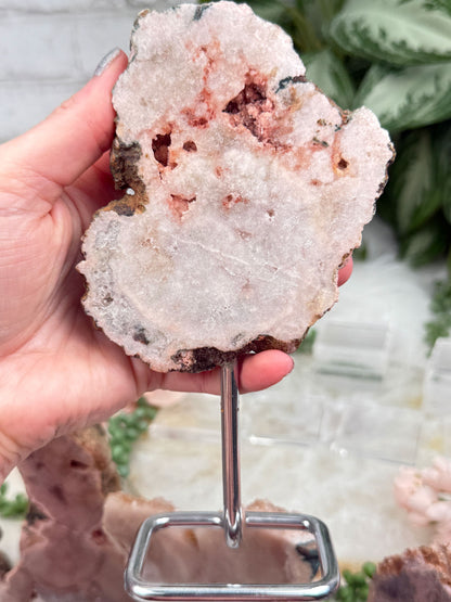 Brazil Pink Amethyst on Stands