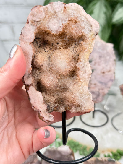 Brazil Pink Amethyst on Stands