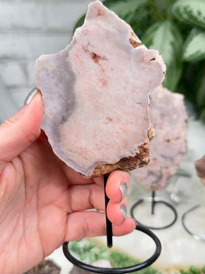 Brazil Pink Amethyst on Stands