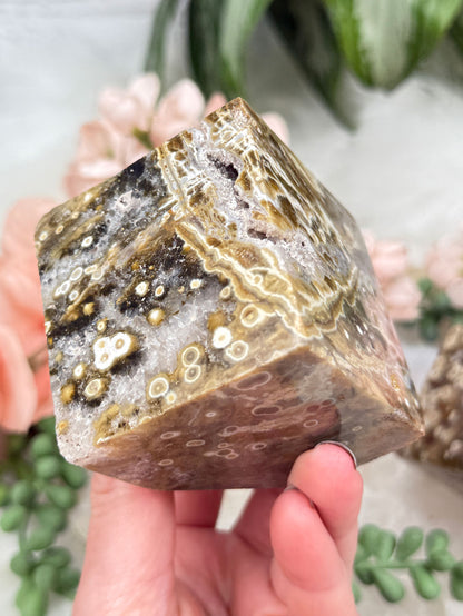 Ocean Jasper Angle Cubes