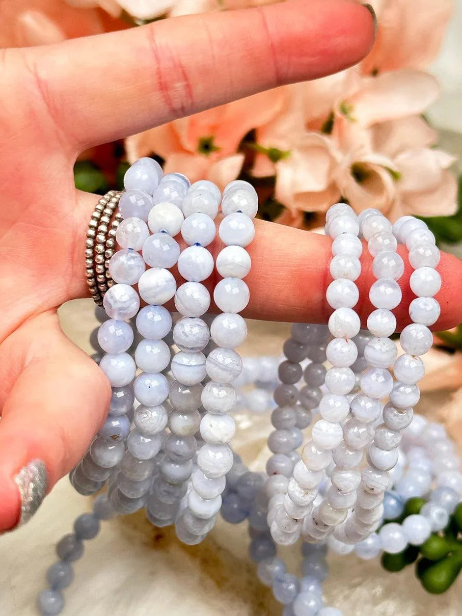 Blue Lace Agate Bracelets