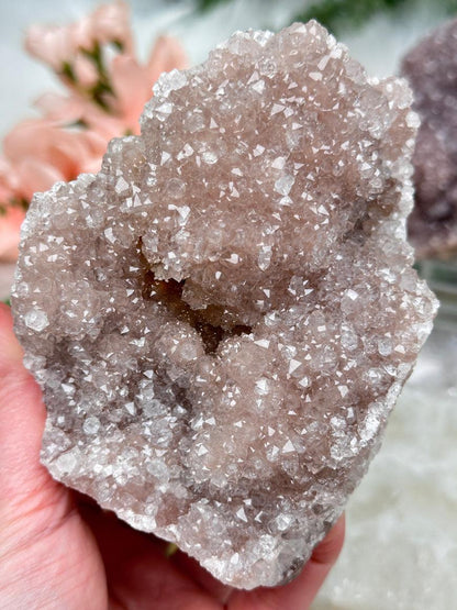 Pink Hue Amethyst Clusters