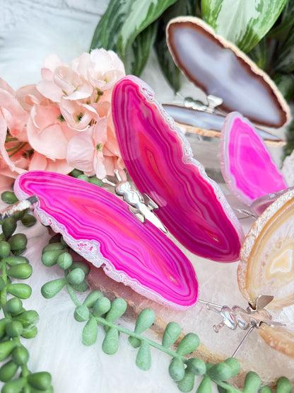 Metal Agate Butterflies