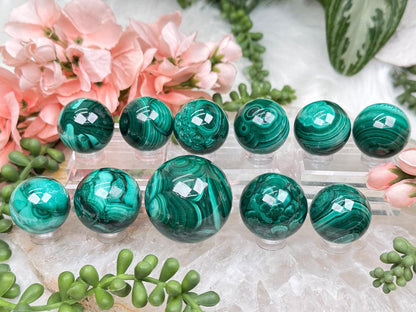 Malachite Spheres