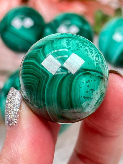 Malachite Spheres