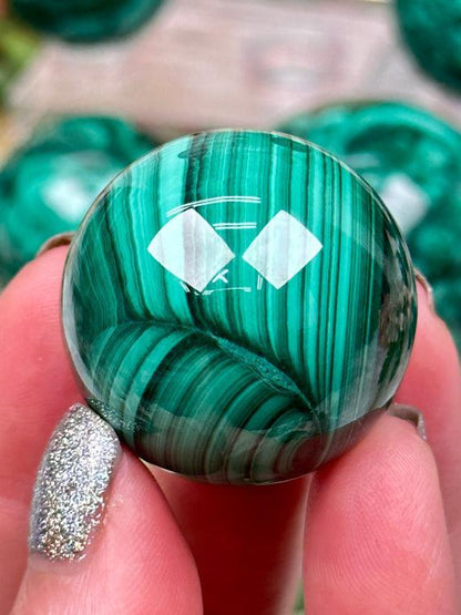 small-green-malachite-sphere