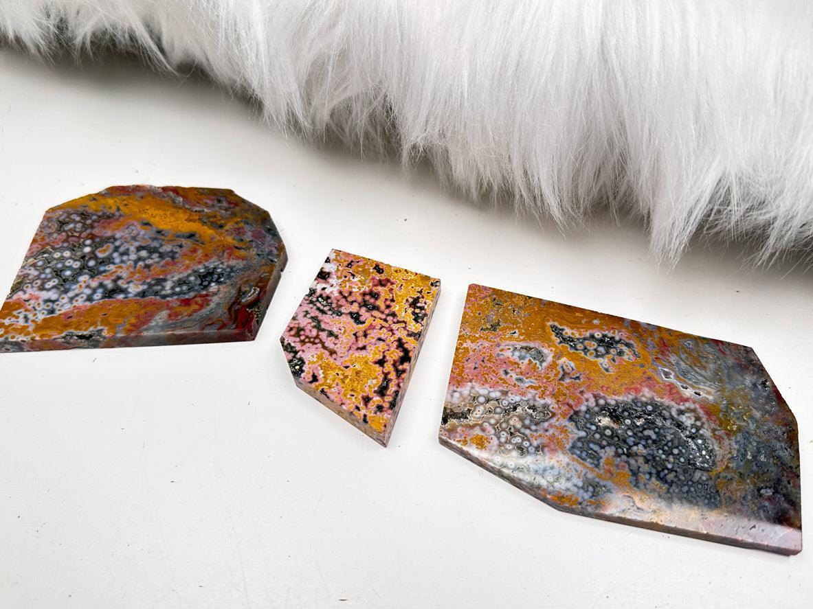 Colorful Ocean Jasper Slices