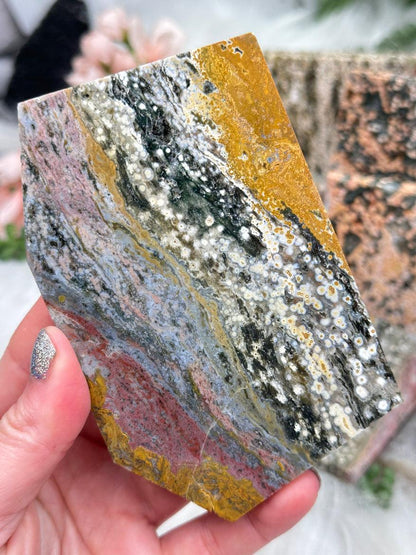 Colorful Ocean Jasper Slices