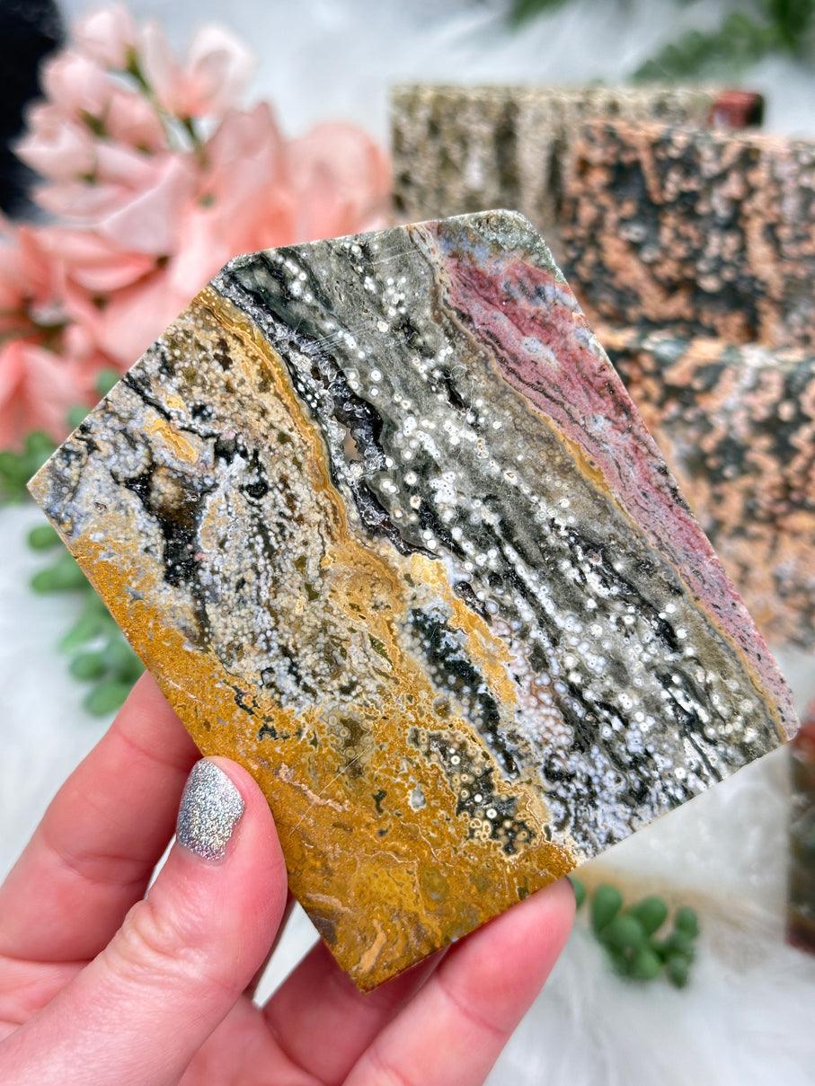 Colorful Ocean Jasper Slices