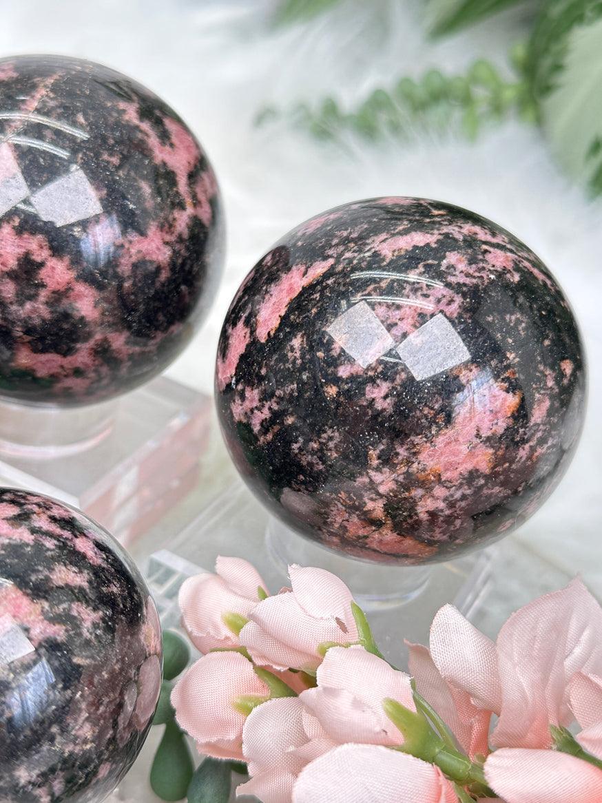 Rhodonite Sphere