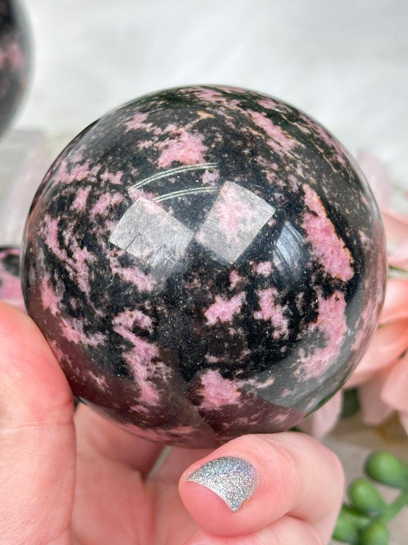 Rhodonite Sphere