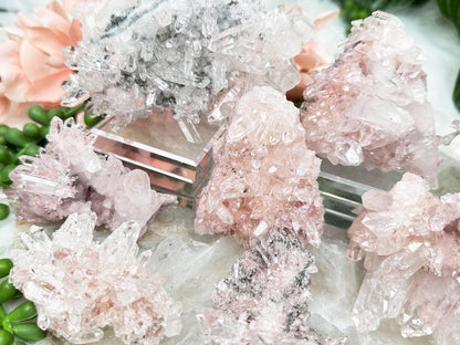 Pink Colombian Quartz Clusters