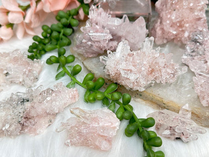 Pink Colombian Quartz Clusters