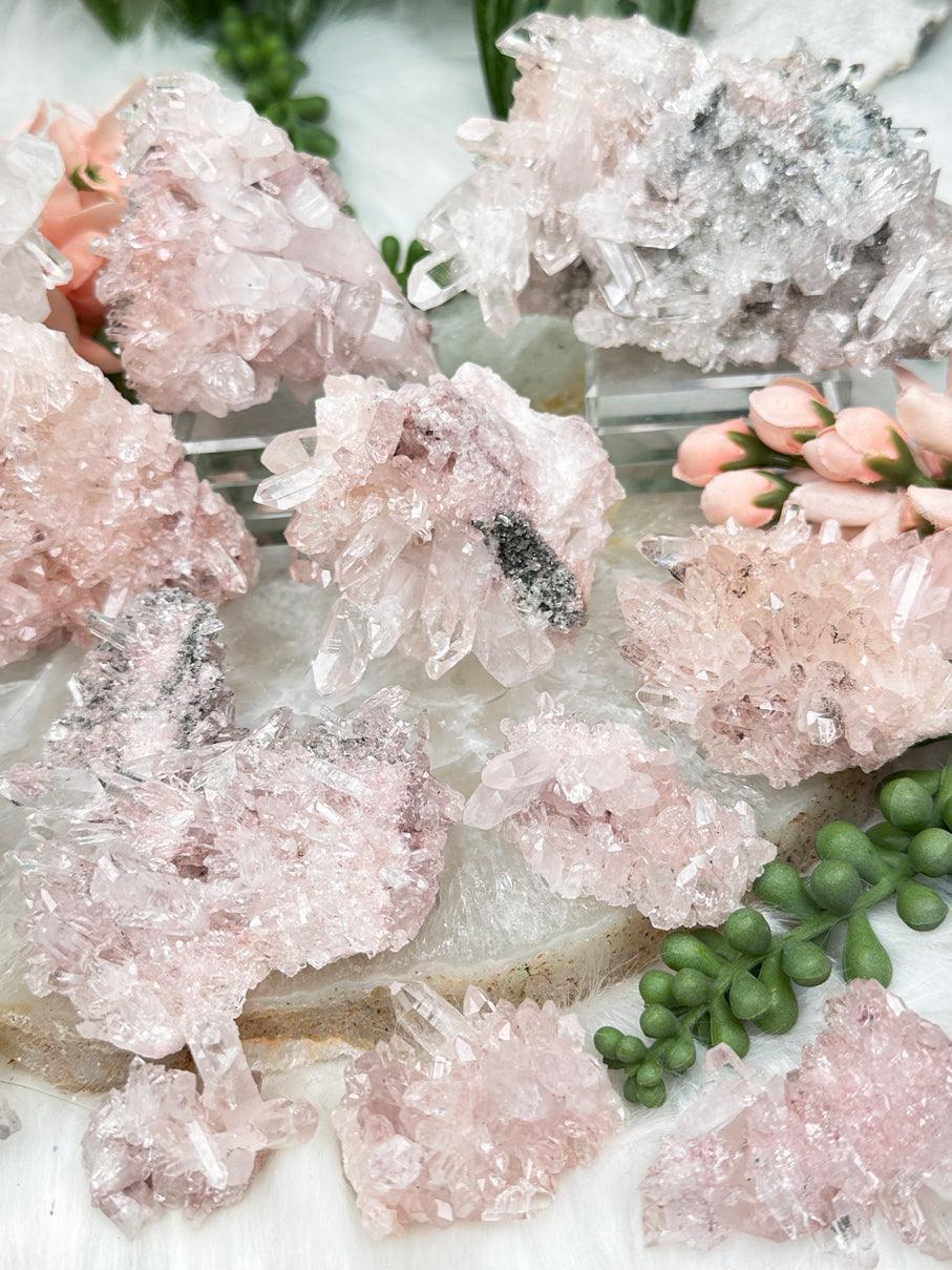 Pink Colombian Quartz Clusters