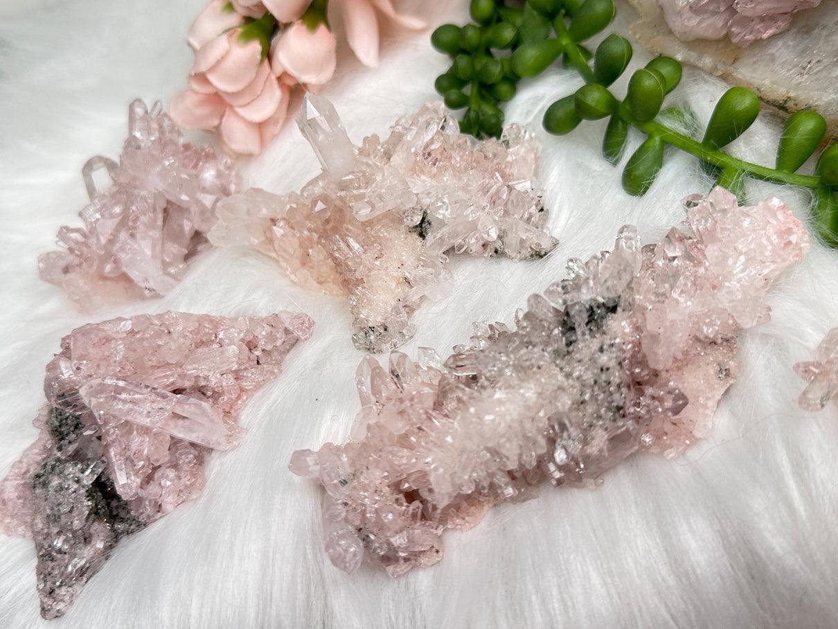 Pink Colombian Quartz Clusters