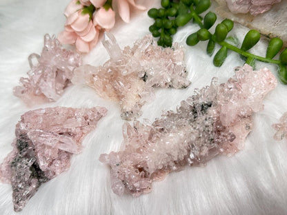 Pink Colombian Quartz Clusters