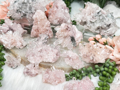 Pink Colombian Quartz Clusters