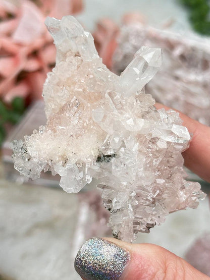 Pink Colombian Quartz Clusters