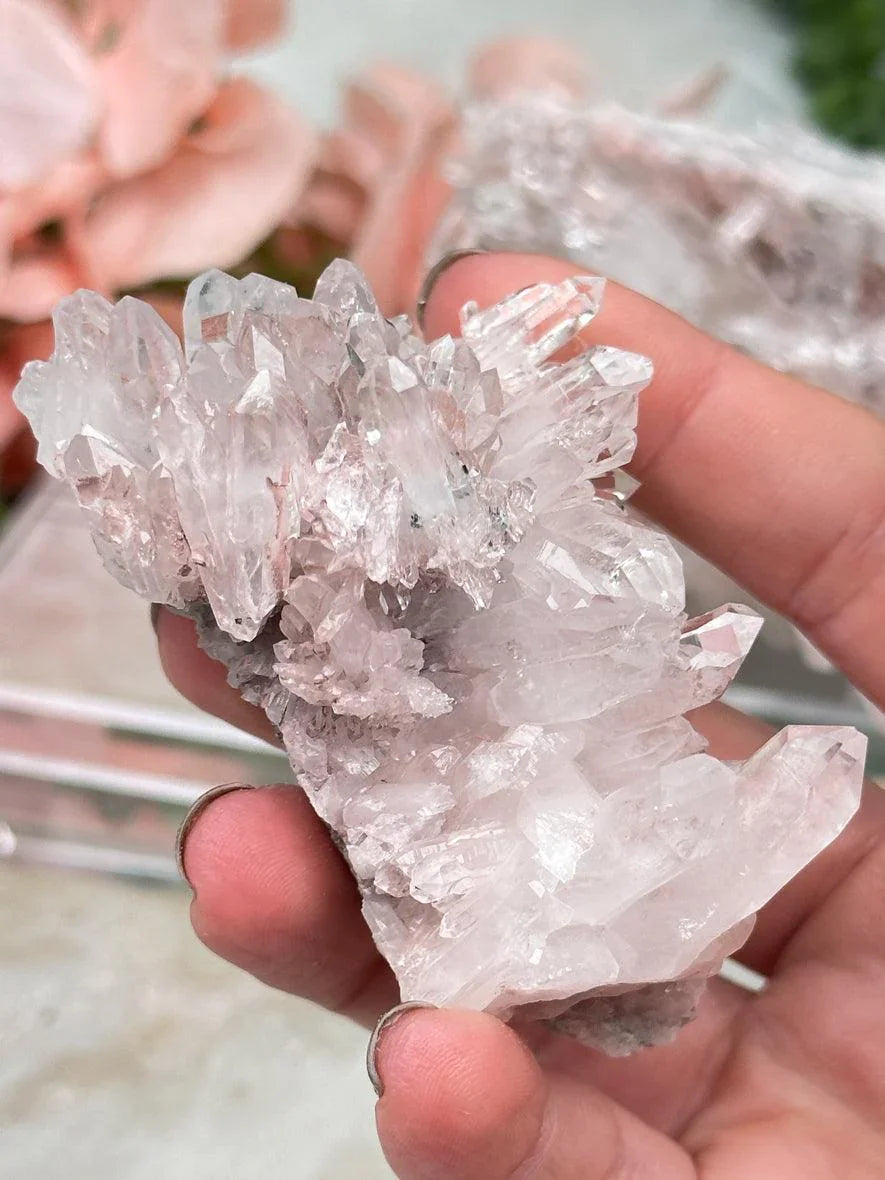 Pink Colombian Quartz Clusters