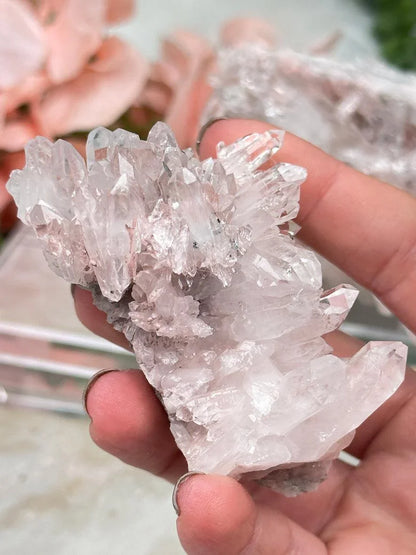 Pink Colombian Quartz Clusters