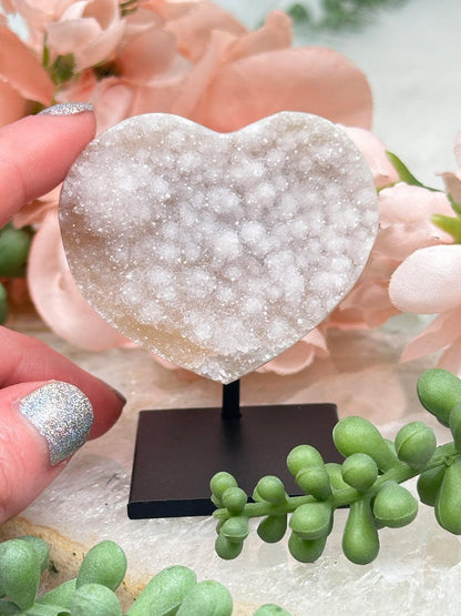 Rainbow Amethyst Heart