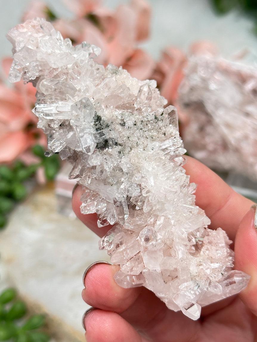 Pink Colombian Quartz Clusters