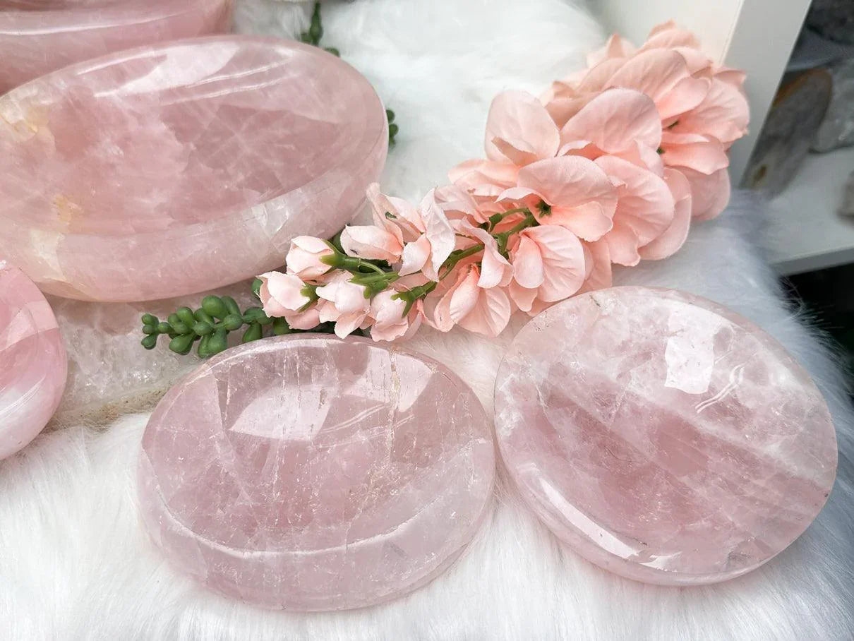 Madagascar Rose Quartz Bowls