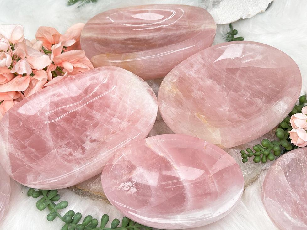 Madagascar Rose Quartz Bowls