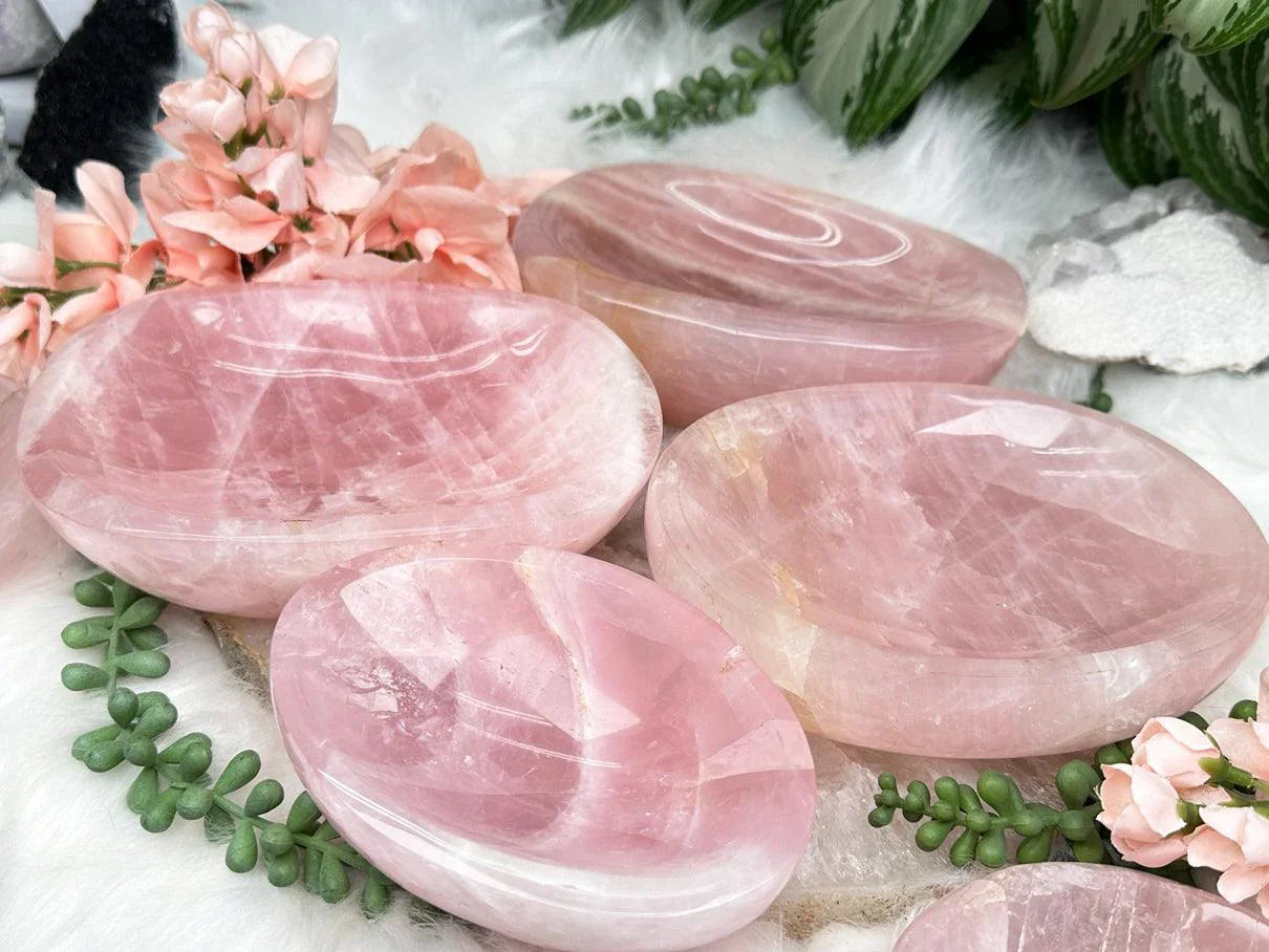 Madagascar Rose Quartz Bowls