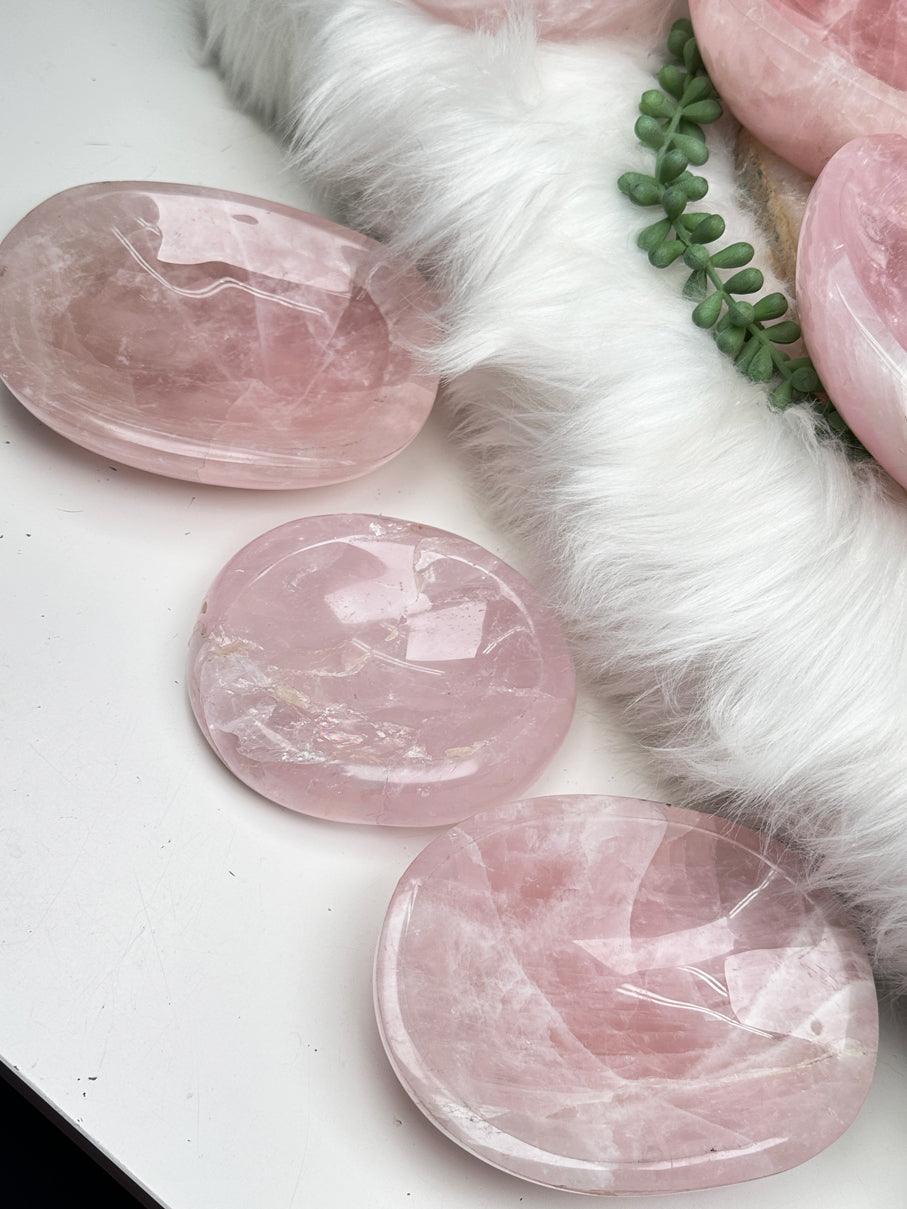 Madagascar Rose Quartz Bowls