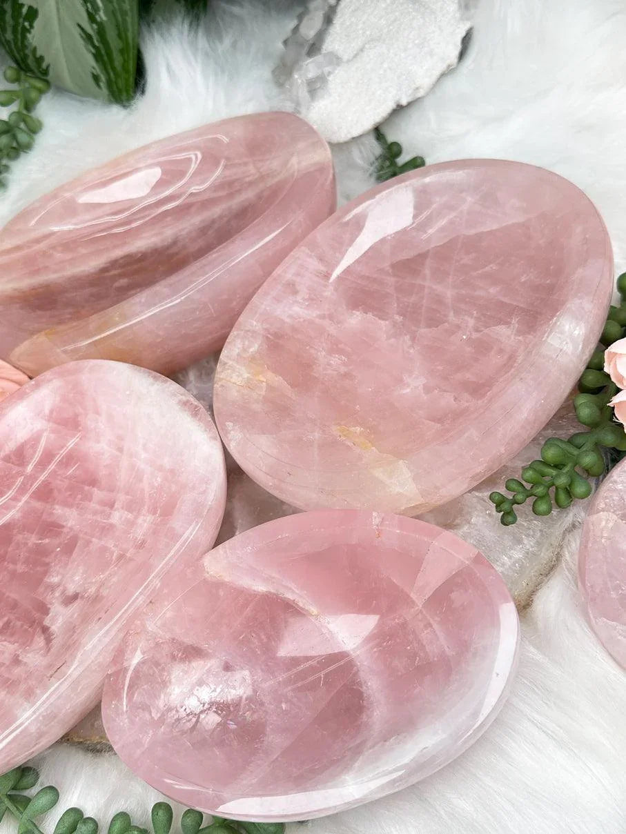 Madagascar Rose Quartz Bowls