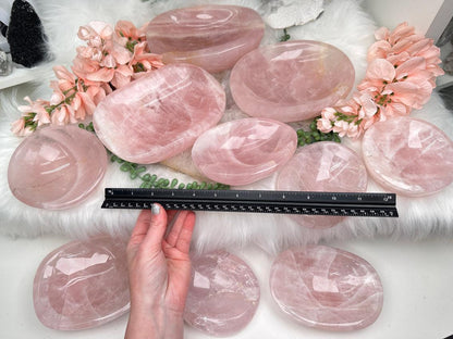 Madagascar Rose Quartz Bowls