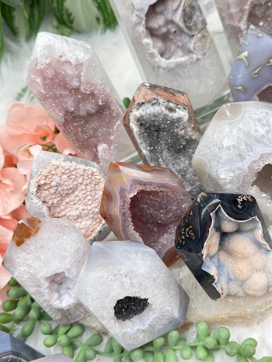 Unique Agate Crystal Points