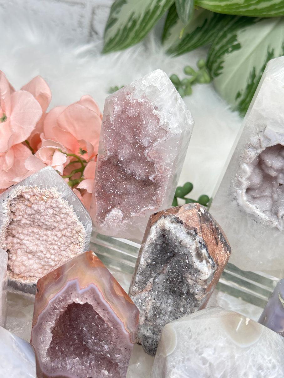 Unique Agate Crystal Points