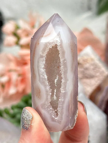 Unique Agate Crystal Points