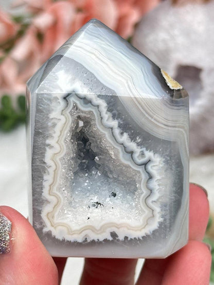Unique Agate Crystal Points