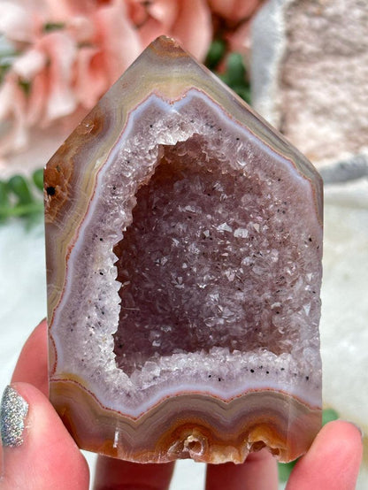 Unique Agate Crystal Points